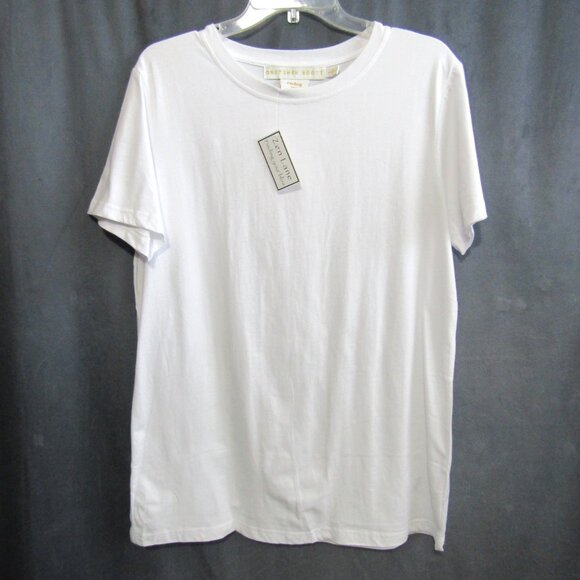 Gretchen Scott Zen Lane Finding Your Bliss Genesh T Shirt Size L White Gold New - Picture 2 of 9